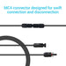 Renogy 10AWG Single Solar Panel Extension Cable With Male to Female Solar Connectors - Off Grid Stores