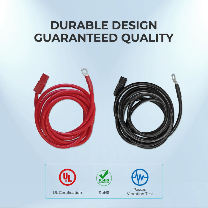 Renogy 10FT 6AWG Anderson Adapter Cable (Anderson PP75 - 3/8 in Lugs） - Off Grid Stores