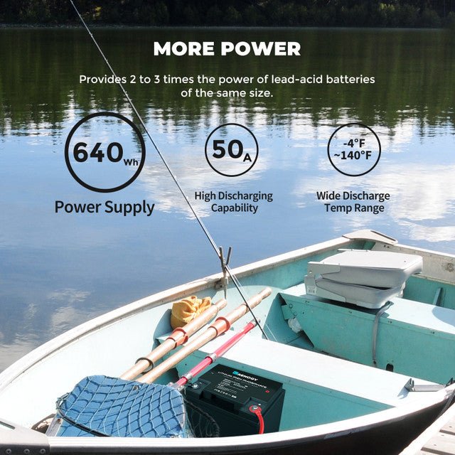 Renogy 12 Volt 50 Ah Lithium Iron Phosphate Battery - Off Grid Stores