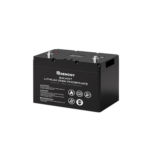 Renogy 12V 100Ah Smart LiFePO4 Lithium Iron Phosphate Battery - Off Grid Stores