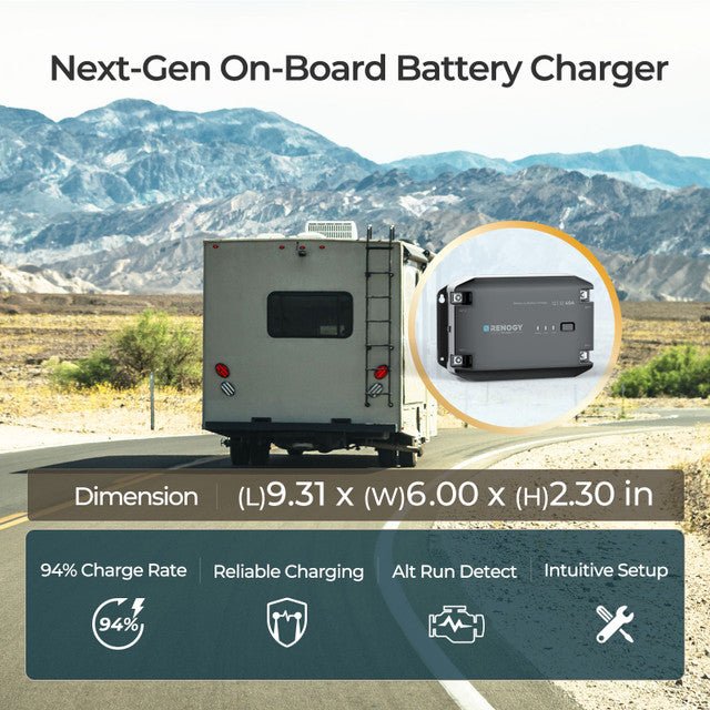 Renogy 12V 40A DC to DC Battery Charger - Off Grid Stores