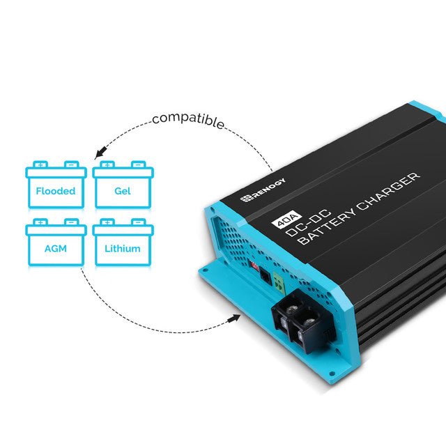 Renogy 12V 40A DC to DC On - Board Battery Charger - Off Grid Stores