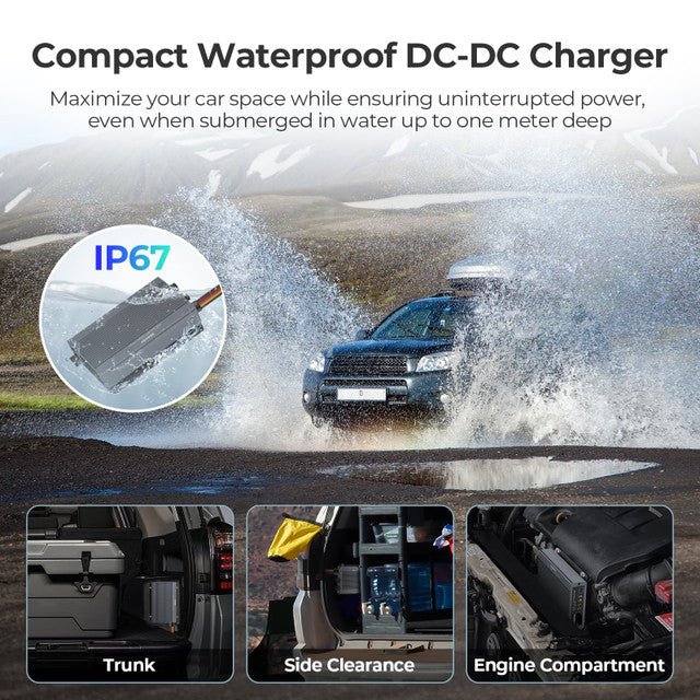 RENOGY 12V/24V IP67 50A DC - DC Battery Charger with MPPT + Renogy ONE Core - Off Grid Stores