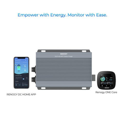 RENOGY 12V/24V IP67 50A DC - DC Battery Charger with MPPT + Renogy ONE Core - Off Grid Stores