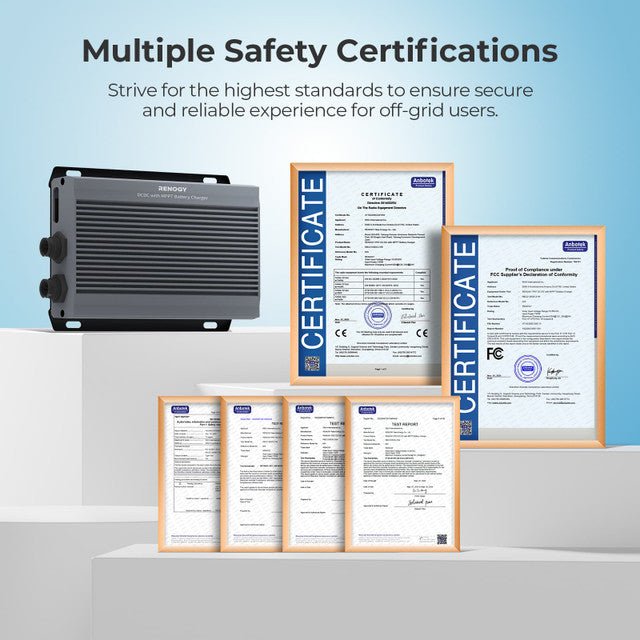 Renogy 12V/24V IP67 50A DC - DC Battery Charger with MPPT with Renogy ONE Core - Off Grid Stores