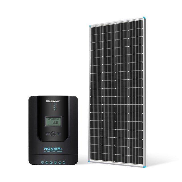Renogy 200 Watt 12 Volt Monocrystalline Solar Panel + 40 Amp MPPT Solar Charge Controller - Off Grid Stores