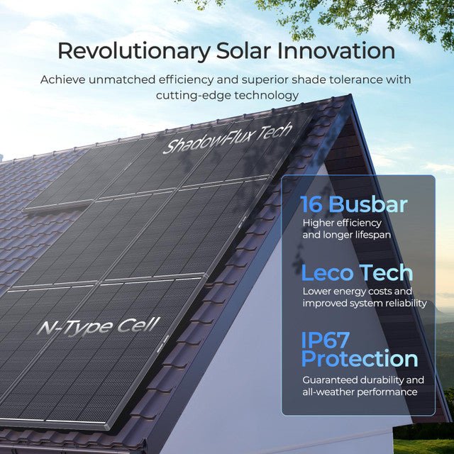 Renogy 200W ShadowFlux Anti-Shading N-Type Solar Panel - Off Grid