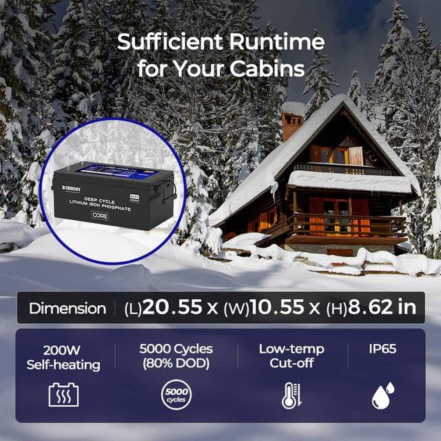 Renogy 24V 200Ah Core Series Deep Cycle Lithium Iron Phosphate Battery - Off Grid Stores