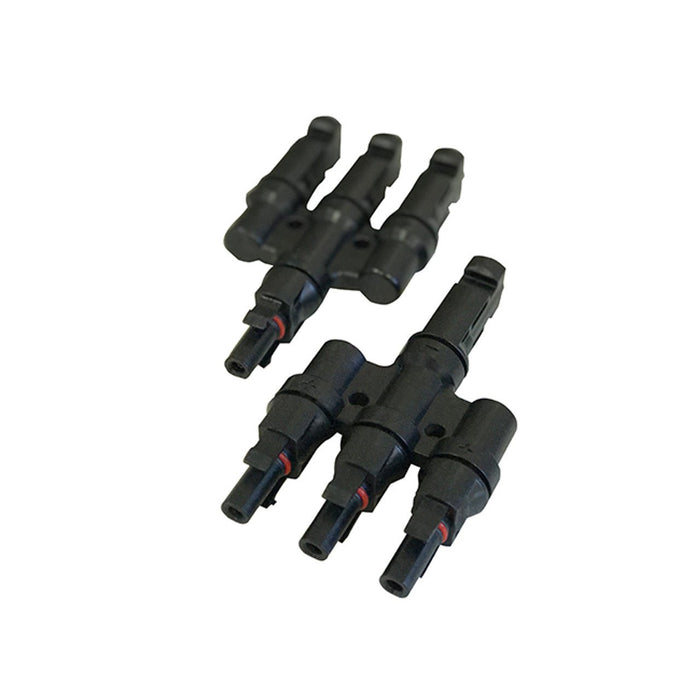 Renogy 3 to 1 MC4 Solar Branch Connectors MMMF+FFFM (A Pair) - Off Grid Stores