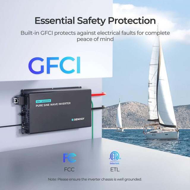 Renogy 3000W 12V Pro Pure Sine Wave Inverter With EcoSleep Mode - Off Grid Stores