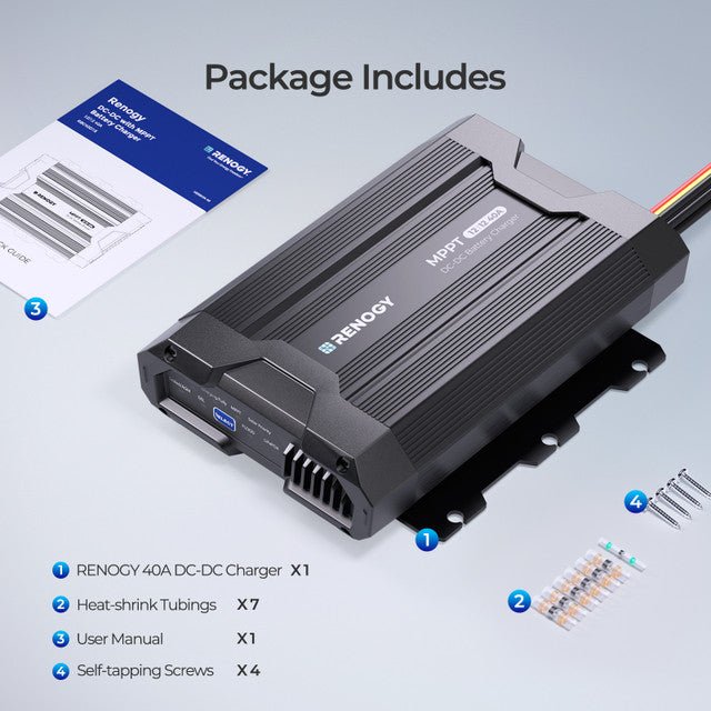 Renogy 40A DC-DC Battery Charger with MPPT - Off Grid Stores
