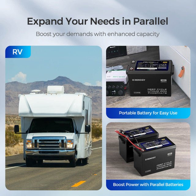 Renogy 48V 50Ah Smart Self - Heating Lithium Iron Phosphate Battery - Off Grid Stores