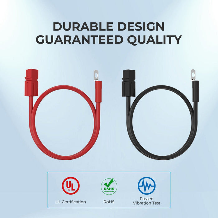 Renogy 5FT 6AWG Anderson Adapter Cable (Anderson PP75 - 3/8 in Lugs） - Off Grid Stores