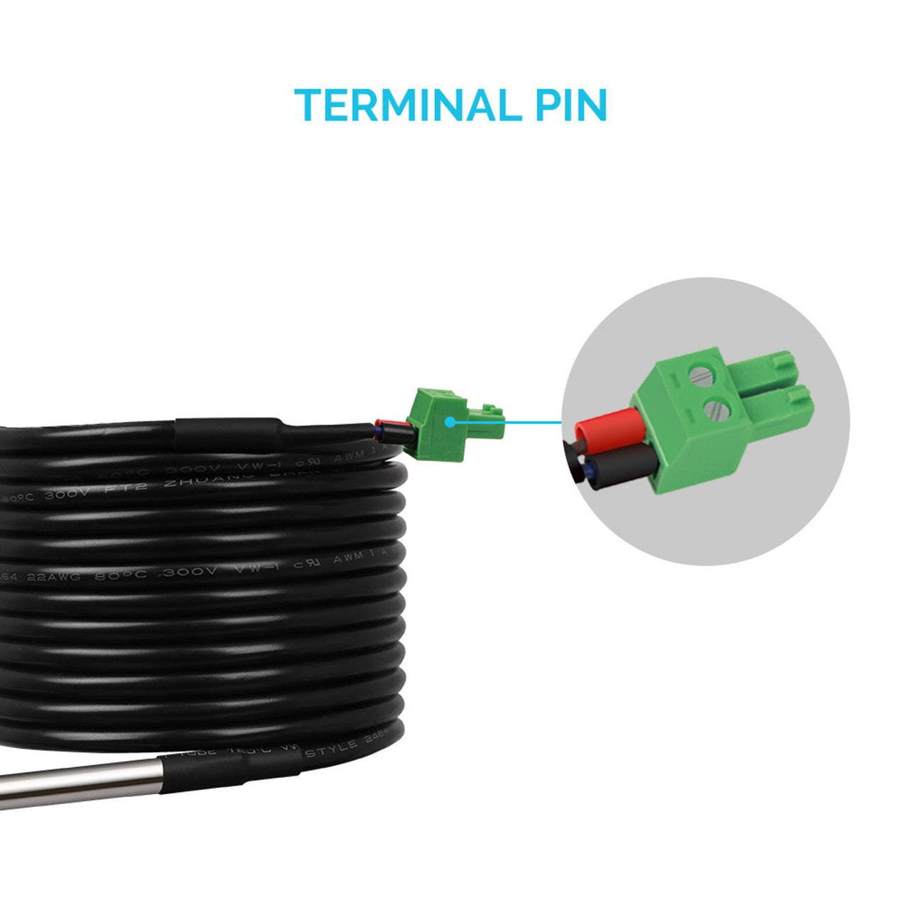 Renogy Battery Temperature Sensor for Renogy Solar Charge Controllers ...