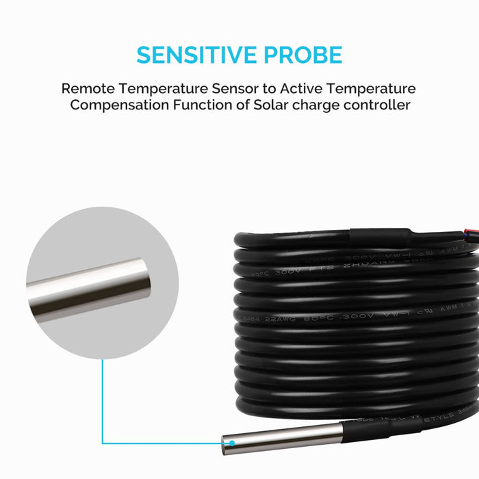 Renogy Battery Temperature Sensor for Renogy Solar Charge Controllers - Off Grid Stores