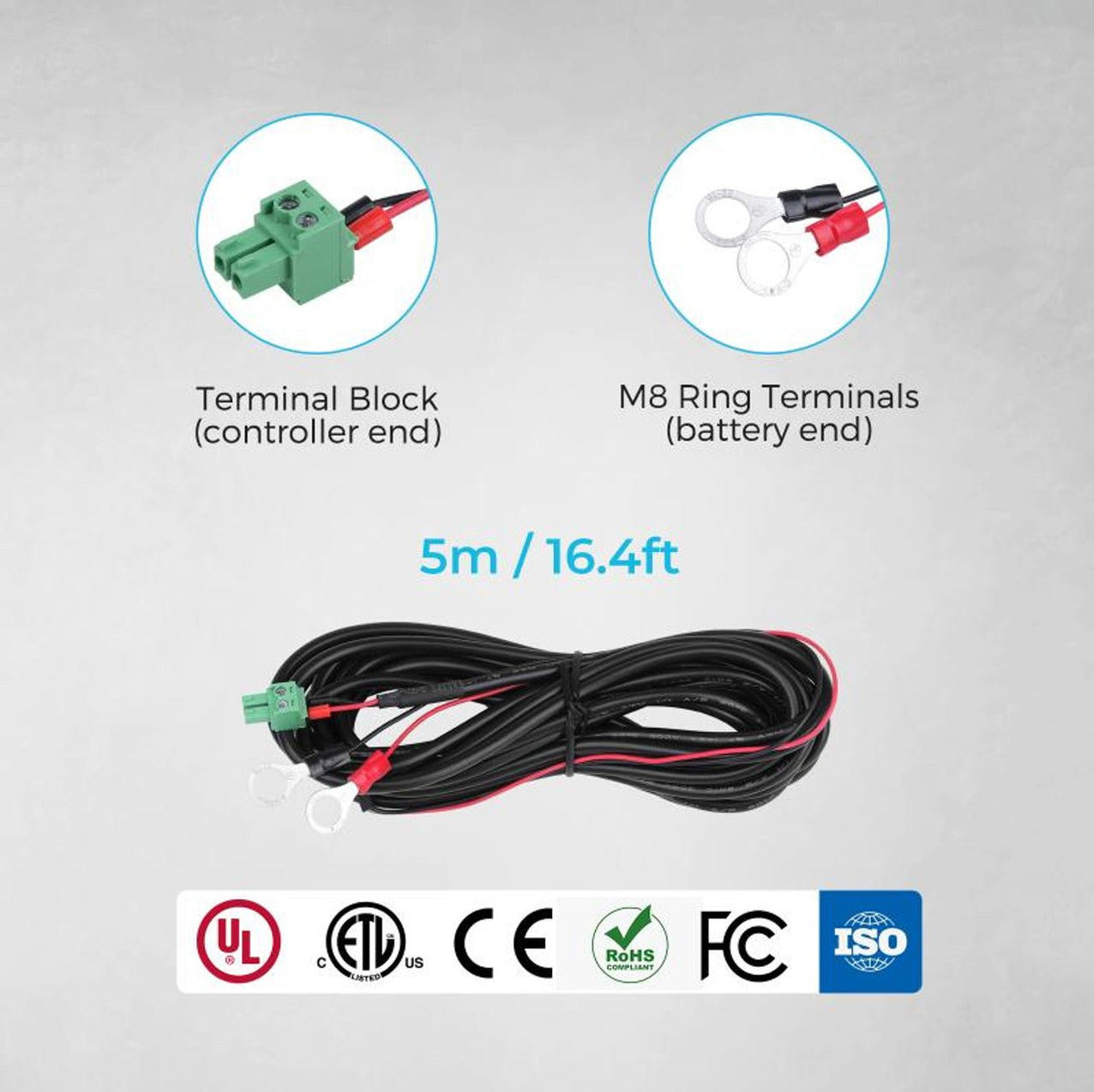 Renogy Battery Voltage Sensor with Battery Ring Terminals - Off Grid Stores