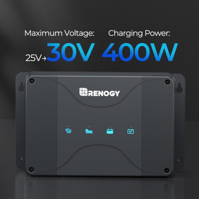 Renogy DCC30S 12V 30A Dual Input DC - DC On - Board Battery Charger with MPPT with Renogy ONE Core - Off Grid Stores