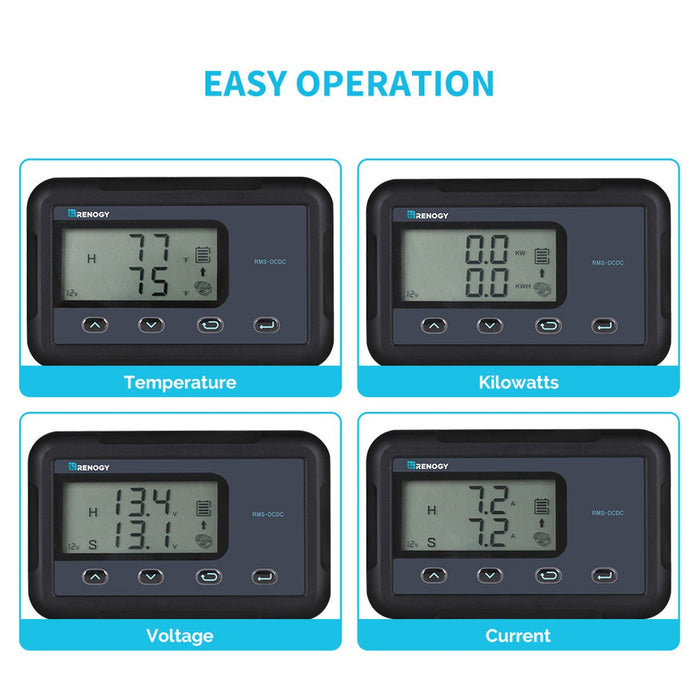 Renogy Monitoring Screen for DC - DC MPPT Battery Charger Series - Off Grid Stores