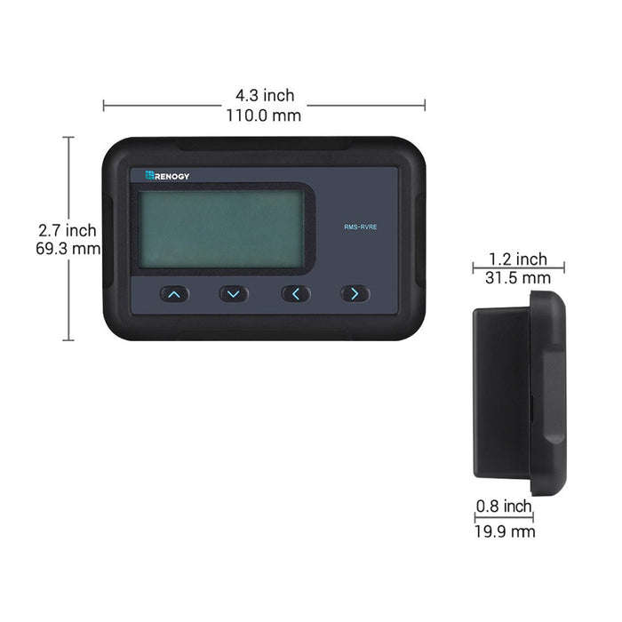 Renogy Monitoring Screen for Rover Elite Series - Off Grid Stores