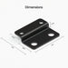 Renogy Mounting Brackets for 12V 100Ah Pro LiFePO4 Batteries (Set of 4) - Off Grid Stores