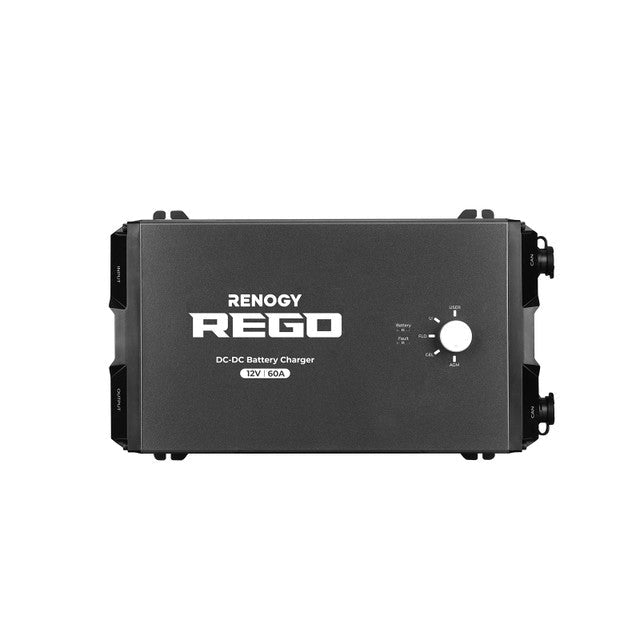 Renogy REGO 12V 60A DC - DC Battery Charger with 10FT 6AWG Cable + Renogy ONE Core - Off Grid Stores