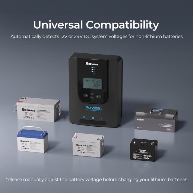 Renogy Rover Li 20 Amp MPPT Solar Charge Controller with Bluetooth Module - Off Grid Stores