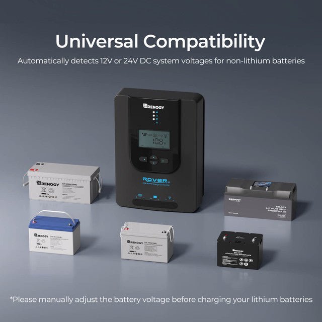 Renogy Rover Li 30 Amp MPPT Solar Charge Controller + Bluetooth Module (G2 Version w/BT2) & Renogy ONE Core - Off Grid Stores