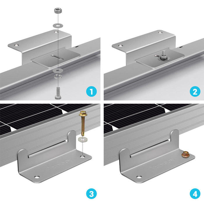 Renogy Solar Panel Mounting Z Brackets - Off Grid Stores