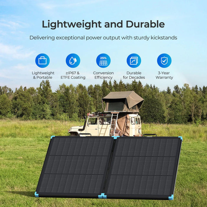 Renogy Solar Suitcase N - Type 100W Lightweight Portable Solar Panel - Off Grid Stores