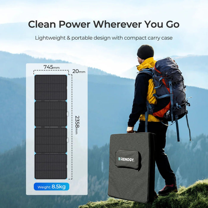 Renogy Solar Suitcase N - Type 300W Lightweight Portable Solar Panel - Off Grid Stores