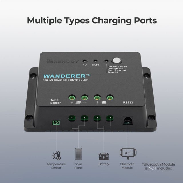 Renogy Wanderer Li 30A PWM Charge Controller - Off Grid Stores