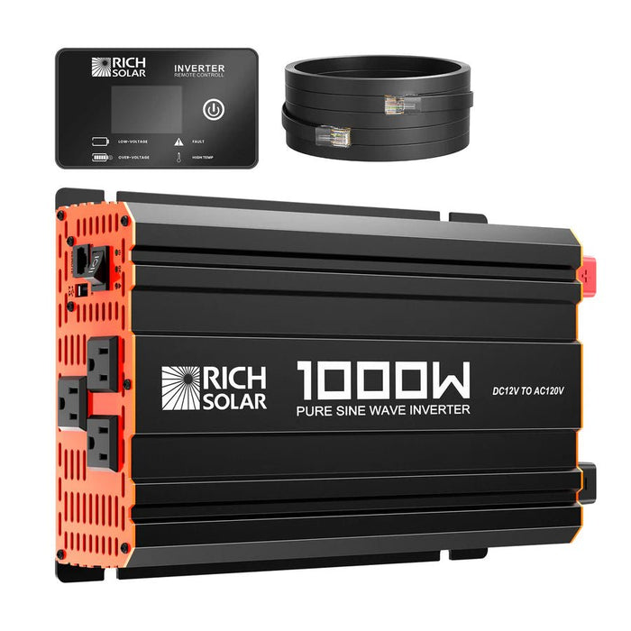 Rich Solar 1000 Watt Industrial Pure Sine Wave Inverter - Off Grid Stores