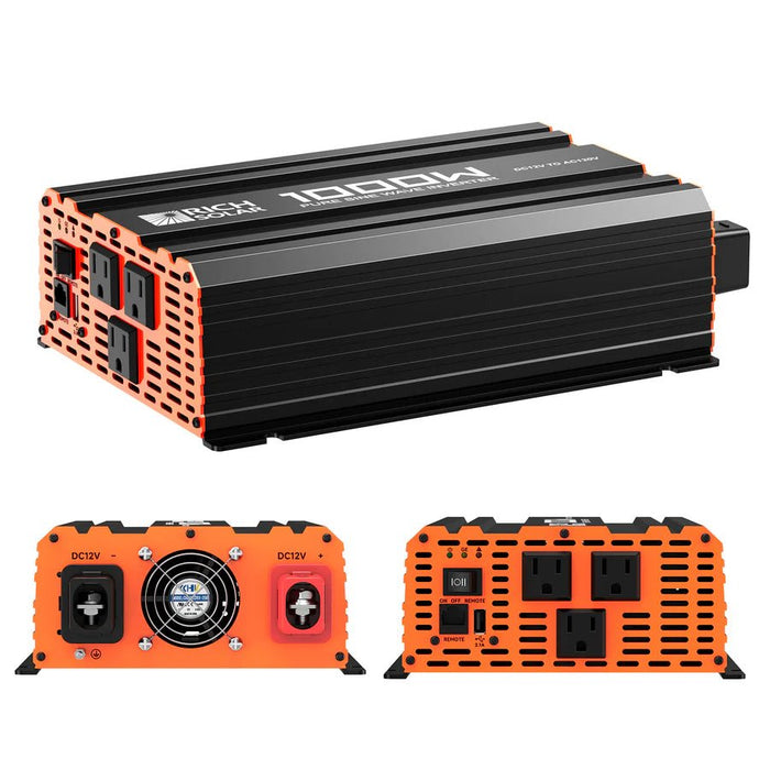 Rich Solar 1000 Watt Industrial Pure Sine Wave Inverter - Off Grid Stores