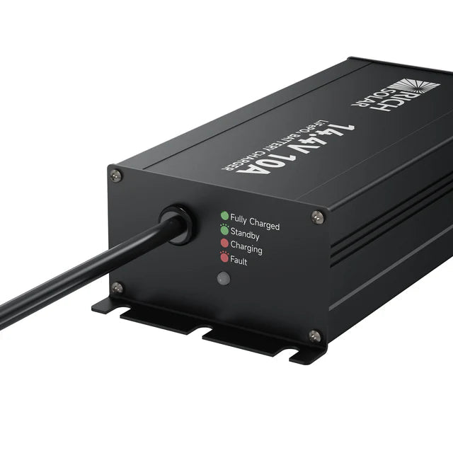 Rich Solar 12V 10A LiFePO4 Battery Charger - Off Grid Stores
