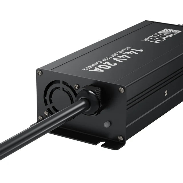Rich Solar 12V 20A LiFePO4 Battery Charger - Off Grid Stores