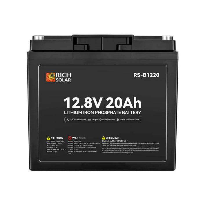 Rich Solar 12V 20Ah LiFePO4 Battery - Off Grid Stores