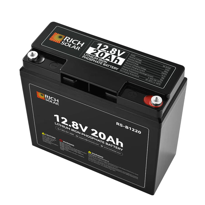 Rich Solar 12V 20Ah LiFePO4 Battery - Off Grid Stores
