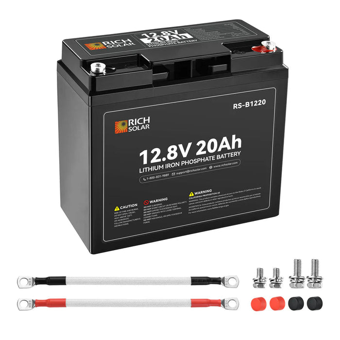 Rich Solar 12V 20Ah LiFePO4 Battery - Off Grid Stores