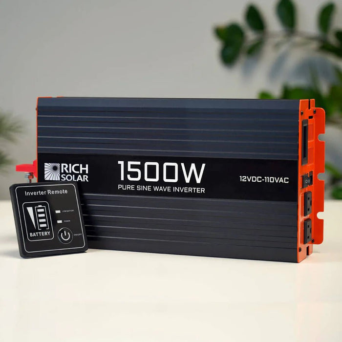Rich Solar 1500 Watt 12 Volt Industrial Pure Sine Wave Inverter - Off Grid Stores