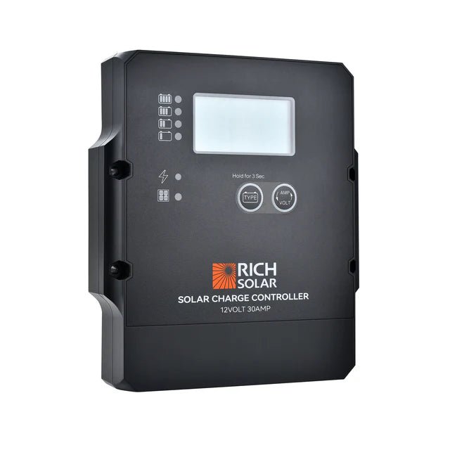 Rich Solar 30 Amp PWM Solar Charge Controller - Off Grid Stores