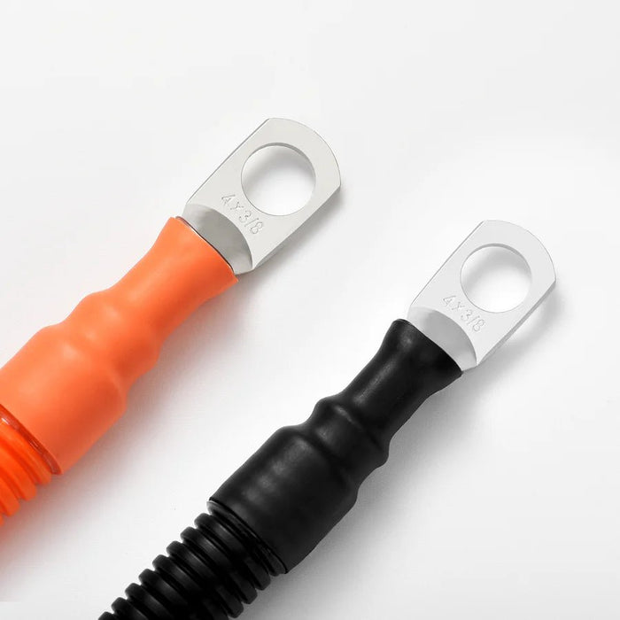 Rich Solar 4 AWG 3/8” Pure Copper Battery Cables for Server Rack Busbar - Off Grid Stores