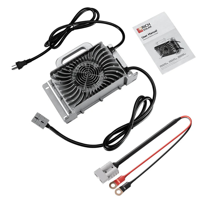 Rich Solar 48V (57.6V) Waterproof LiFePO4 Charger - Off Grid Stores