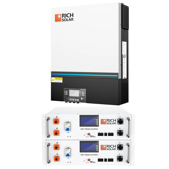 Rich Solar 6500 Watt (6.5KW) 48 Volt Off - Grid Hybrid Solar Inverters - Off Grid Stores