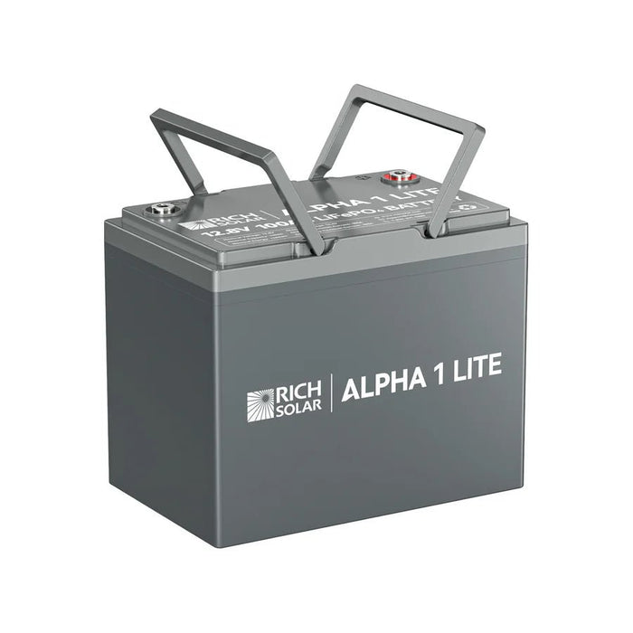 Rich Solar ALPHA 1 LITE 12V 100Ah LiFePO4 Lithium Battery - Off Grid Stores