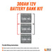 Rich Solar ALPHA 1 LITE 12V 300Ah LiFePO4 Off - Grid Lithium Battery Kit - Off Grid Stores