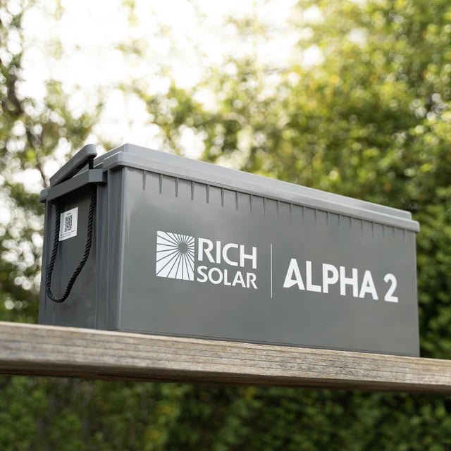 Rich Solar Alpha 2 12V 200Ah LiFePO4 Lithium Iron Phosphate Battery w/ Internal Heating and Bluetooth Function - Off Grid Stores