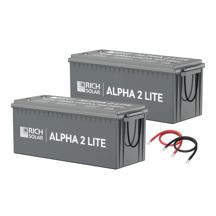 Rich Solar ALPHA 2 LITE 12V 400Ah LiFePO4 Off - Grid Lithium Battery Kit - Off Grid Stores