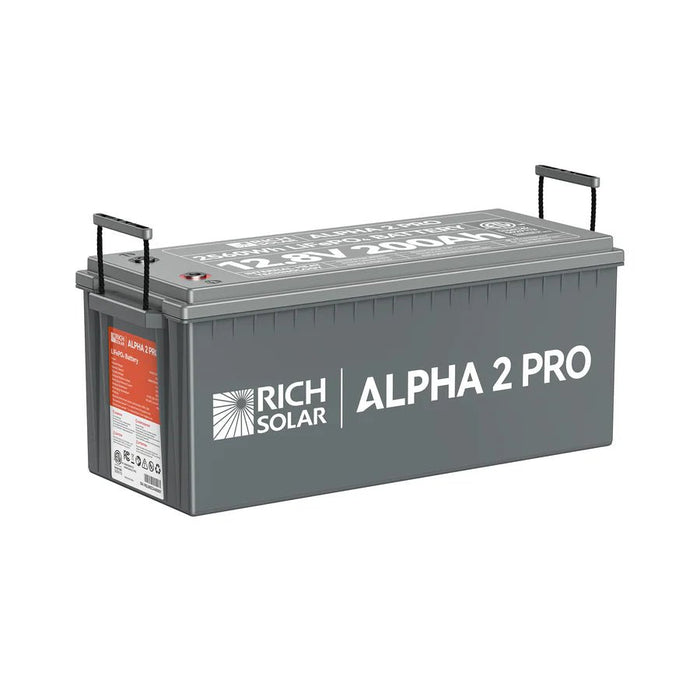 Rich Solar ALPHA 2 PRO 12V 200Ah LiFePO4 Lithium Iron Phosphate Battery - Off Grid Stores