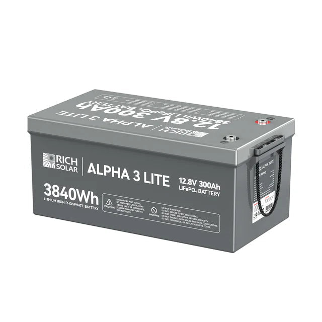 Rich Solar Alpha 3 12V 300Ah Lithium Iron Phosphate Battery - Off Grid Stores