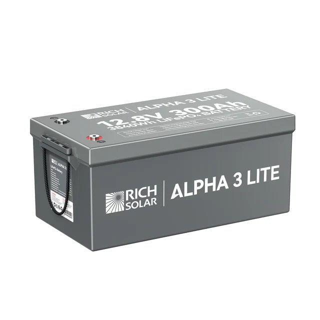 Rich Solar Alpha 3 12V 300Ah Lithium Iron Phosphate Battery - Off Grid Stores